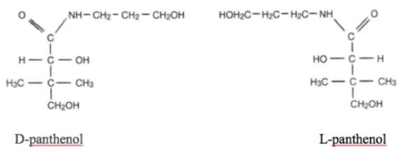 d-panthenol l-panthenol изомеры